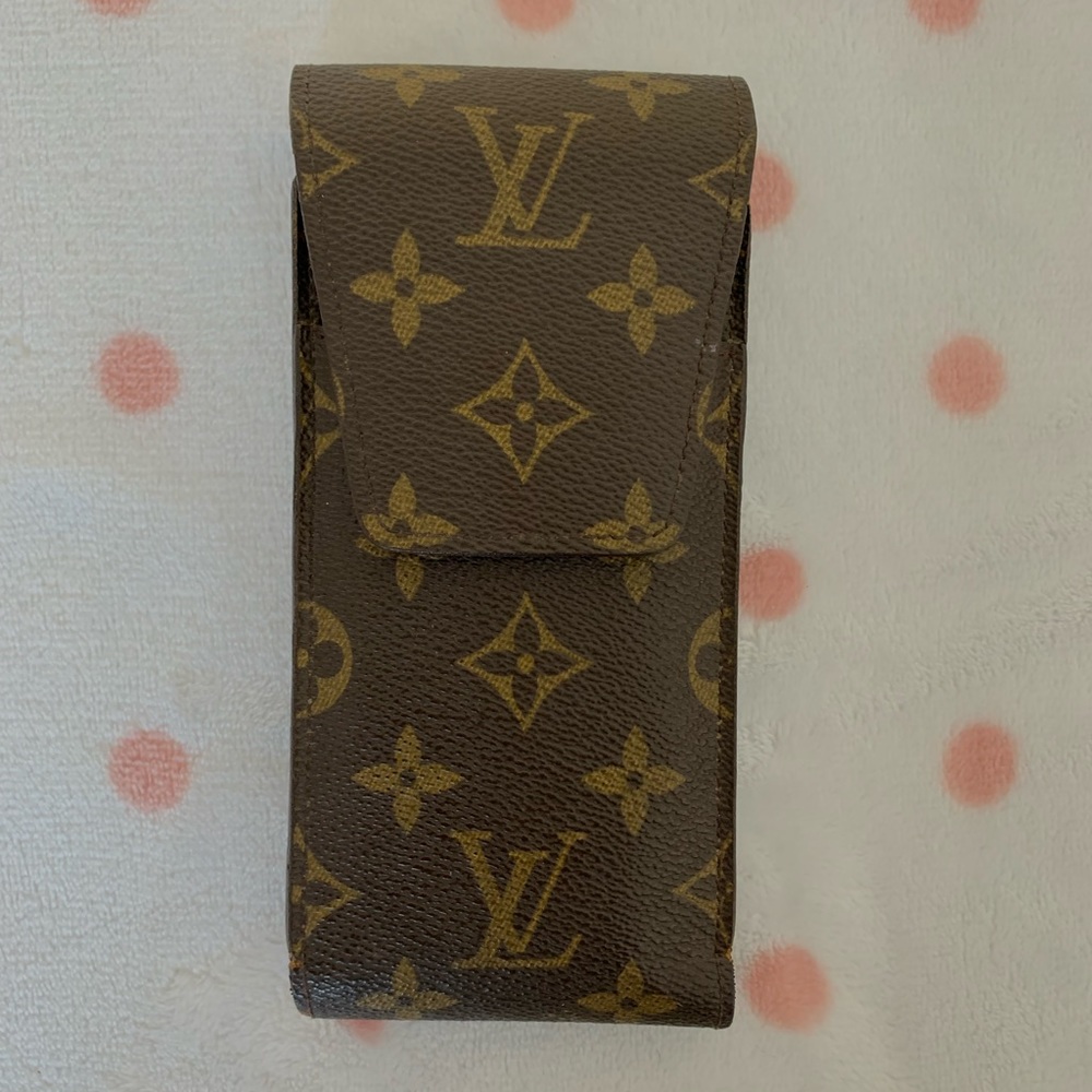 Vintage Louis Vuitton Leather Monogram Sunglasses Case